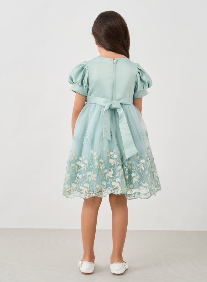 Styli Floral Tulle Party Dress  - Image 4