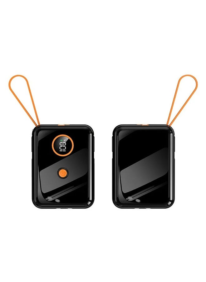 Portable Power Bank with Built-in Cable, 10000mAh – Fast Charging, Lightweight & Travel-Friendly Mobile Charger  - Image 2