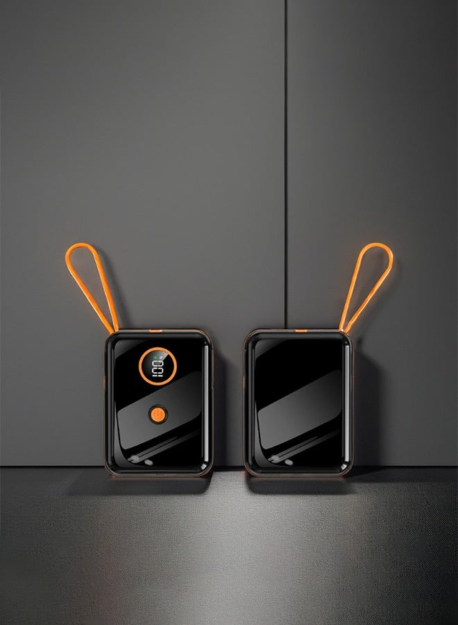 Portable Power Bank with Built-in Cable, 10000mAh – Fast Charging, Lightweight & Travel-Friendly Mobile Charger  - Image 3