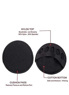 SYOSI Women's Toe Cover with Padding ,Toe Topper Liner No Show Half Socks ,Relief Pain for Ladies High Heels Sandals Open Heel Open Toe Half Tube Socks  - Image 4