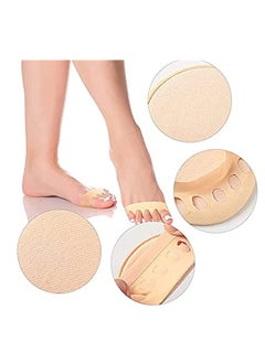 SYOSI Women's Toe Cover with Padding ,Toe Topper Liner No Show Half Socks ,Relief Pain for Ladies High Heels Sandals Open Heel Open Toe Half Tube Socks  - Image 2