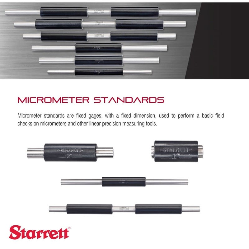 Starrett End Measuring Rod with Spherical Ends for Comparing Gages and Measuring Parallel Surfaces - 6.3mm Diameter, 25mm Length - 234MA-25 - Image 3