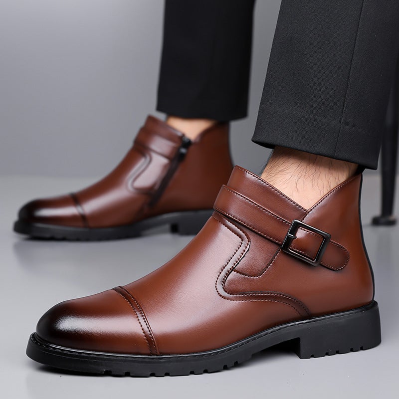 Large Size 2025 Chelsea Boots Men'S Business Formal Shoes Men'S Retro British Style Boots Dropshipping - Image 4