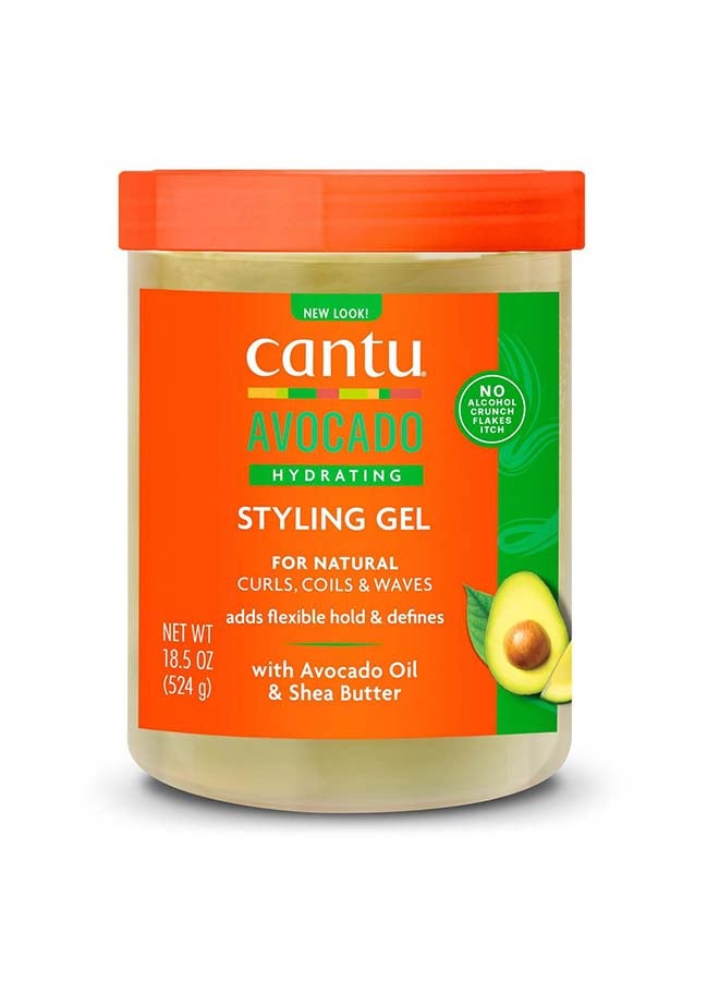 Cantu Moisturizing and Styling Hair Gel with Avocado 524 grams - Image 1