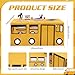 Oudain 10ft x 75ft Large Playhouse Table Cloth Table Fort Tent Cover Playhouse Indoor Outdoor Tablecloth for Birthday Party Playground Play Accessory Yellow Color School Bus Style - Image 4