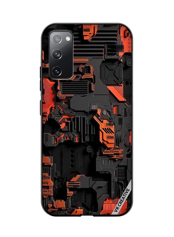 VR CREATIVE Protective Case Cover For Samsung Galaxy S20 FE 5G Circuit Design Multicolour - Image 1