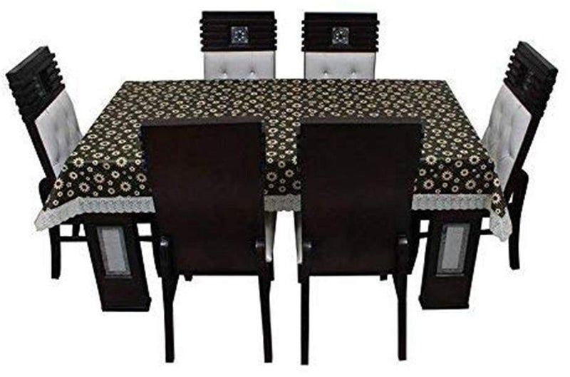 RMDecor 8 Seater Waterproof Printed Dining Table Cover with White lace Size 60 Inches x 108 Inches  - Image 2
