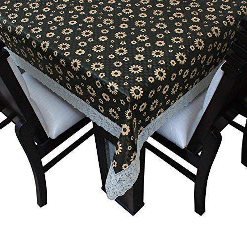 RMDecor 8 Seater Waterproof Printed Dining Table Cover with White lace Size 60 Inches x 108 Inches  - Image 4