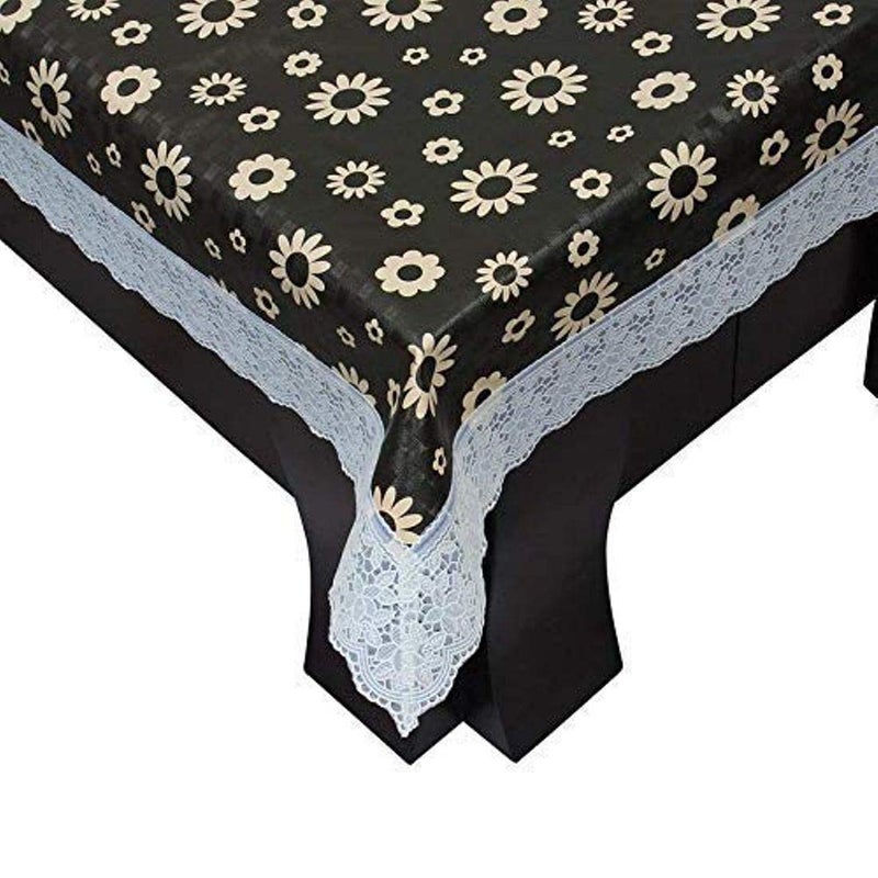 RMDecor 8 Seater Waterproof Printed Dining Table Cover with White lace Size 60 Inches x 108 Inches  - Image 3
