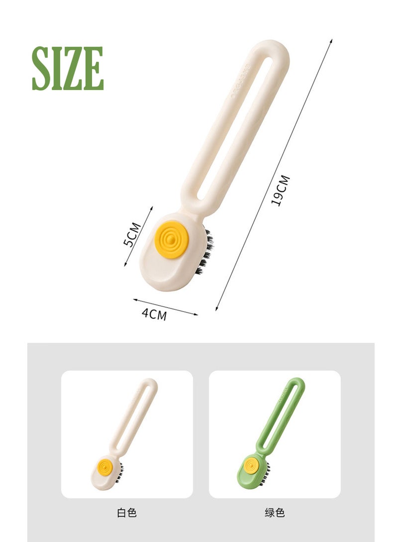 مجموعتان من الملابس، فرشاة للأحذية بالسوائل، فرشاة للأحذية متعددة الأغراض، فرشاة الغسيل بالفلاش اللينة للسوائل لضاغط منزلي، خضراء وبيضاء - Image 2