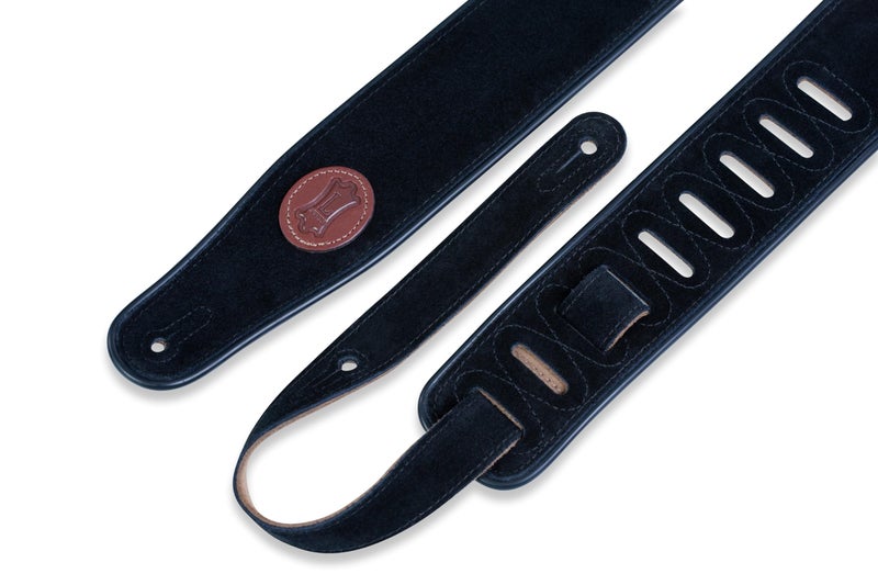 Levy's Leathers Suede Leather Guitar Strap,Black - Image 3