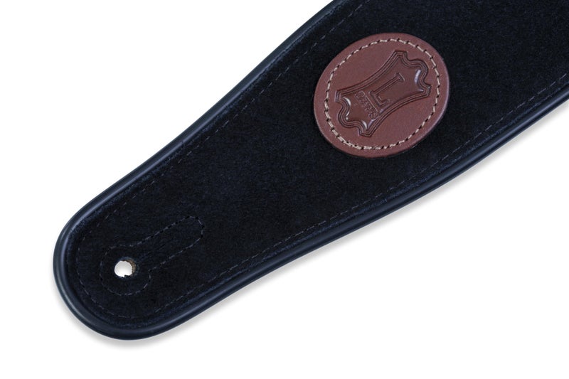 Levy's Leathers Suede Leather Guitar Strap,Black - Image 2