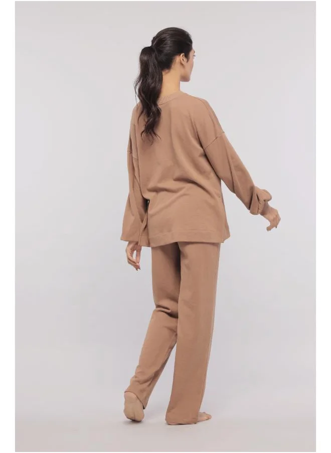 NeceSera Brown Terry Co-ord Set