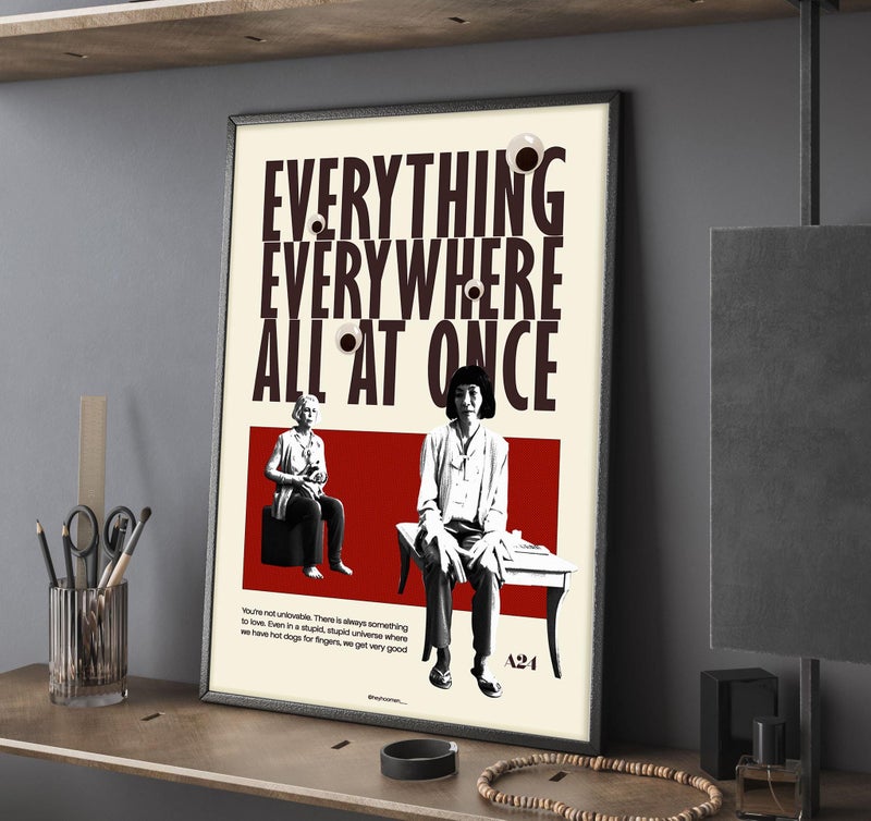 TNESSENTIAL Everything Everywhere All at Once Movie Poster, High Quality Canvas Prints, Wall Art, Home Decor, Perfect Gift, Unframed Poster - Image 1
