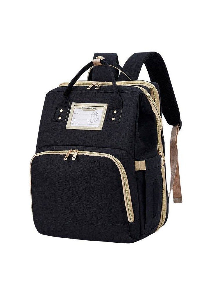 79STYLE Mommy Bag Backpack with Heavy Fabric, Foldable Bed, Thermal Pocket, and Inner Organizer - Image 1