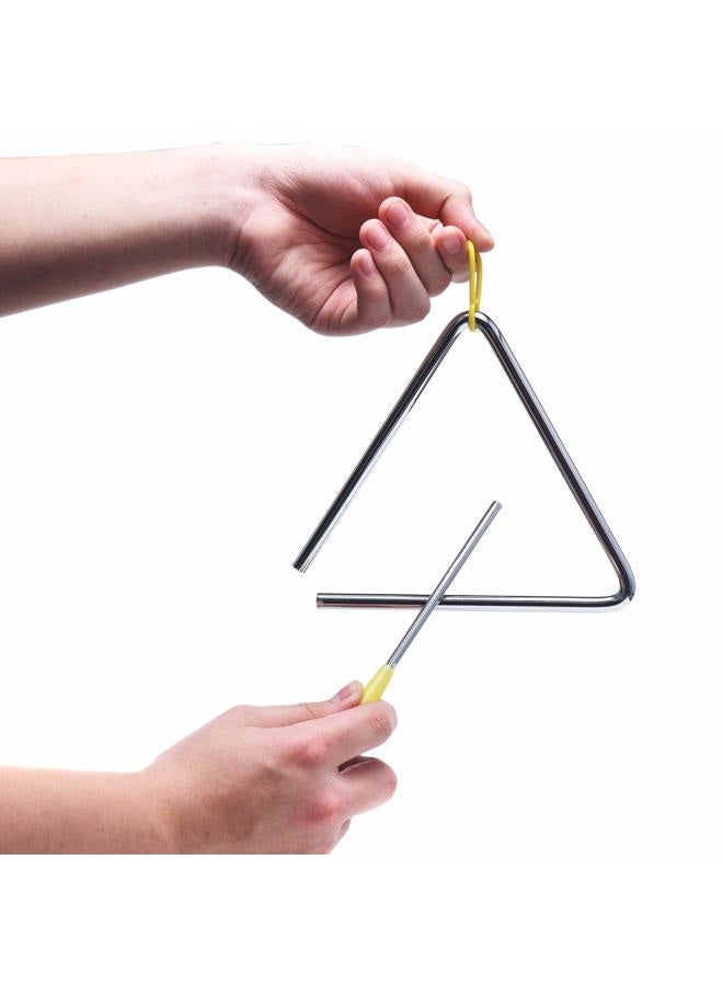 TDOCK 6 Inch Musical Steel Triangle Percussion Instrument With Striker - Image 2