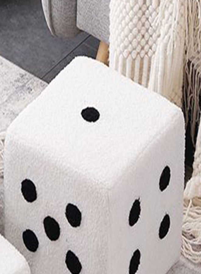 HAOHIZE Dice Ottoman, dice Foot Stool Foot Stool Small Square Footstool Soft Comfortable Simple Warm Sturdy Base Cube Stool for Home Living Room Bedroom (20x20x20cm/7.9x7.9x7.9in) - Image 4