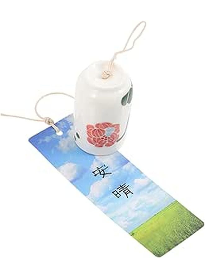 Japanese Style Glass Wind Chime Hanging Decor Outdoor Garden Ornament Lightweight Home Decoration - Image 1