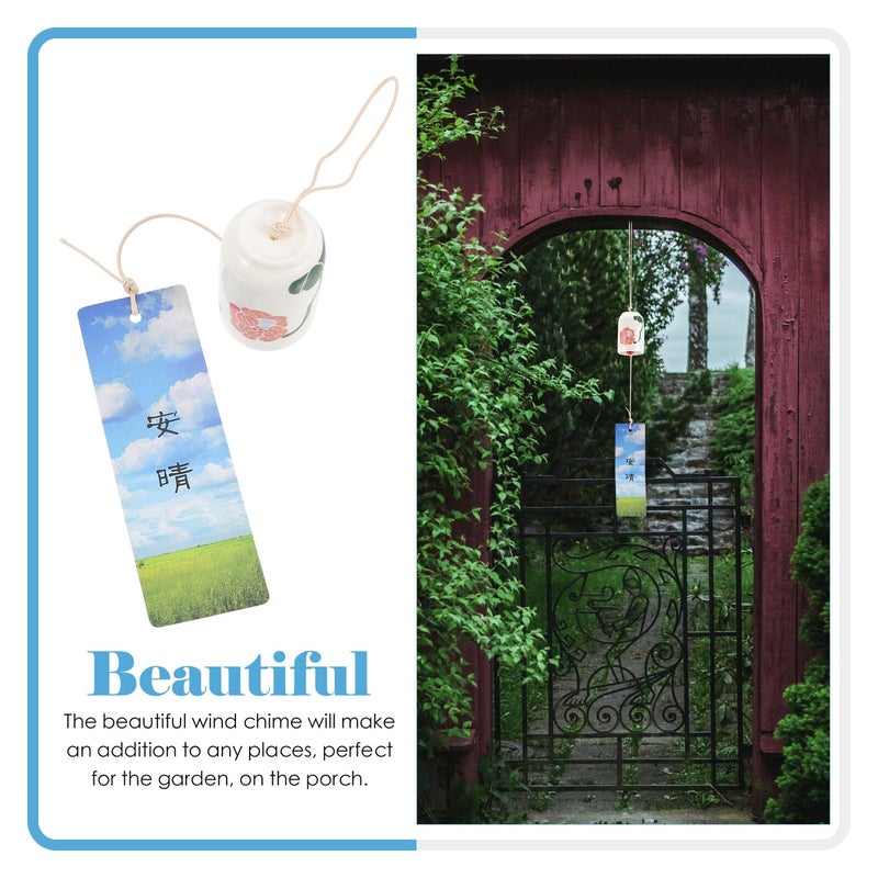 Japanese Style Glass Wind Chime Hanging Decor Outdoor Garden Ornament Lightweight Home Decoration - Image 4