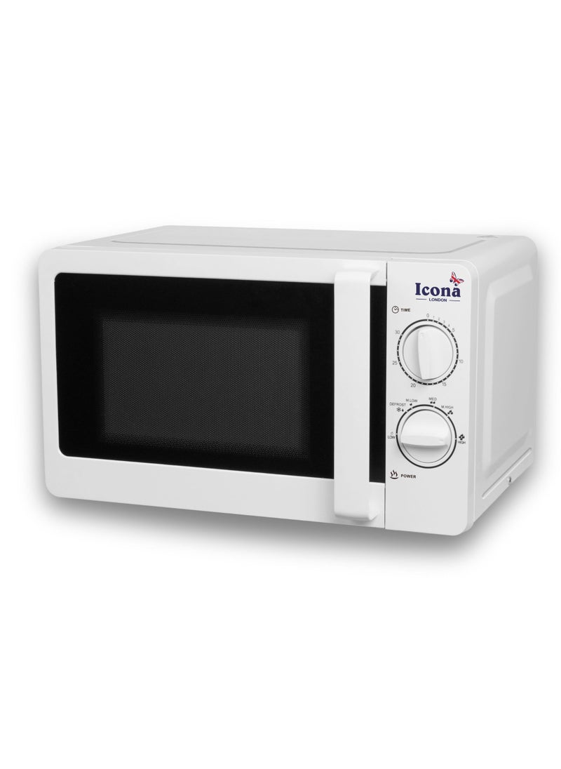 ICONA - Icona 20L Large Capacity Multi-Functional Knob Hot Electric Oven – 800W Convection Microwave Oven with Glass Door, Mechanical Timer Control, Class A Energy Rating - Image 1