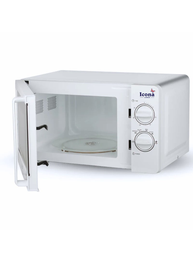 ICONA - Icona 20L Large Capacity Multi-Functional Knob Hot Electric Oven – 800W Convection Microwave Oven with Glass Door, Mechanical Timer Control, Class A Energy Rating - Image 1