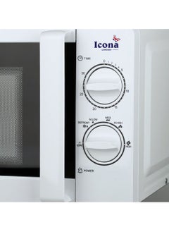 ICONA Icona 20L Large Capacity Multi-Functional Knob Hot Electric Oven – 800W Convection Microwave Oven with Glass Door, Mechanical Timer Control, Class A Energy Rating  - Image 4