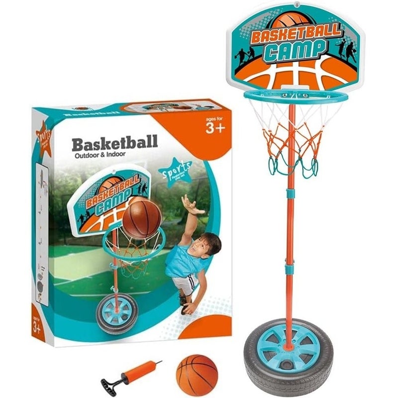 King Sport - Real Action Basketball Set with Stand Net 120 cm - LQ1904 - Image 1
