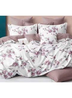 grey pink flora