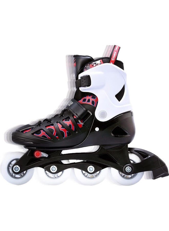 Cougar Adult Adjustable Size Roller Skates, Inline Skates, Silver Purple, Size M - Image 2