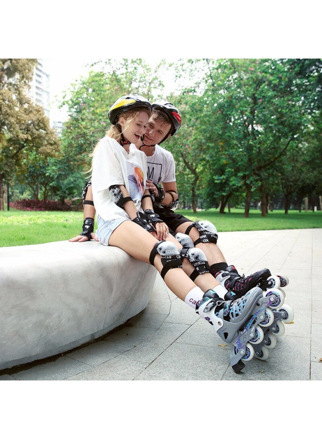 Cougar Adult Adjustable Size Roller Skates, Inline Skates, Silver Purple, Size M - Image 5