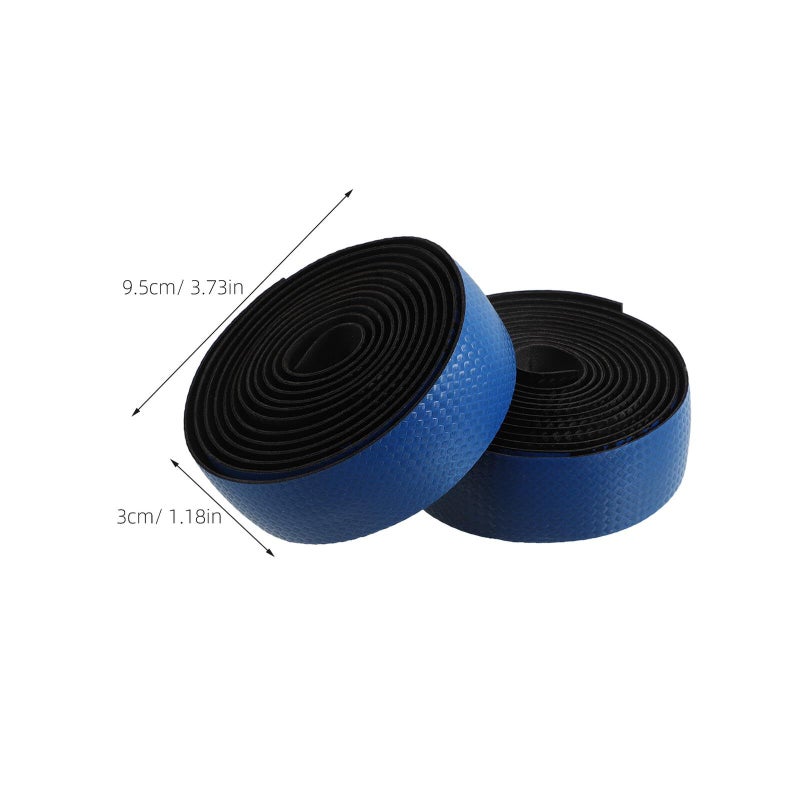 XiaYi Road Bike Handlebar Tape Gradient Blue Pair Carbon Fiber Texture Nonslip Shock Absorbing Cycling Handlebar Wraps For Racing Gravel Bikes - Image 3