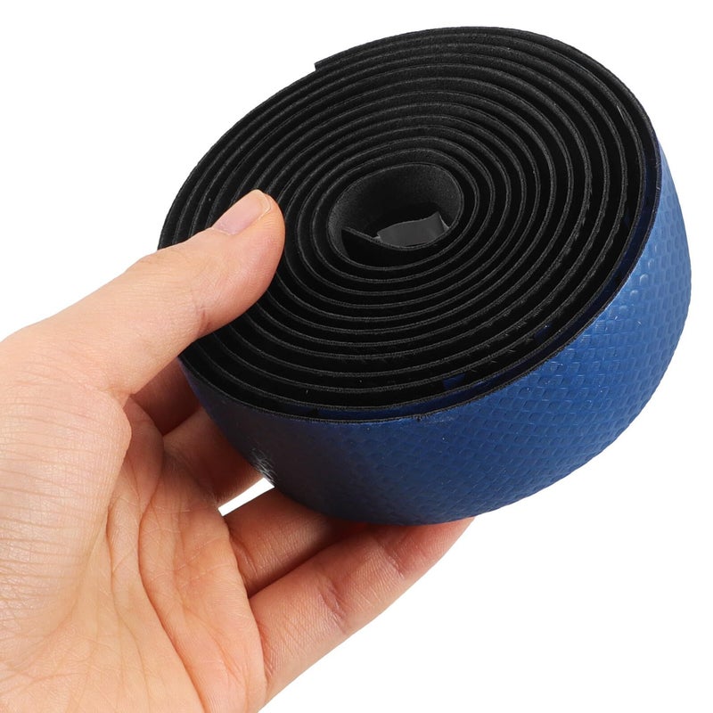 XiaYi Road Bike Handlebar Tape Gradient Blue Pair Carbon Fiber Texture Nonslip Shock Absorbing Cycling Handlebar Wraps For Racing Gravel Bikes - Image 5
