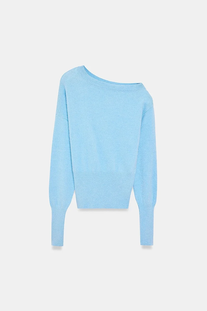 Dilvin Baby Blue DILVIN Women's Knit Sweater for Women | Best Price UAE