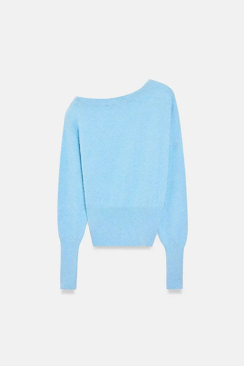 Dilvin Baby Blue DILVIN Women's Knit Sweater for Women | Best Price UAE