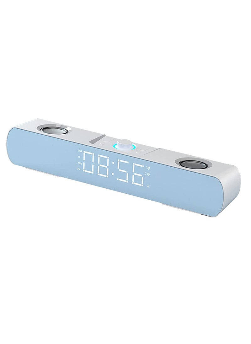 SOAIY - SH16 Gaming Peripherals LED Soundbar Computer Speaker Bluetooth Speaker Home Theater Sound Bar TV Speakers Alarm Clock Wireless - Image 1