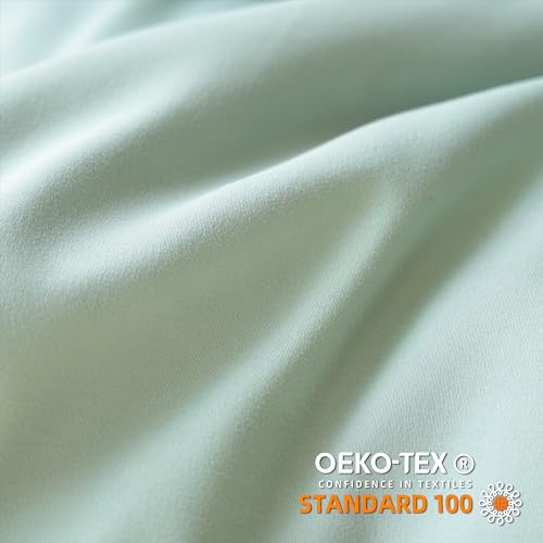 JANZAA Queen Comforter Set Sage Green 3PCS（1 Ruffled Comforter Set and 2 Pillowcases） Vintage Farmhouse Shabby Chic Bedding Soft Fluffy Comforter Set All Season - Image 3