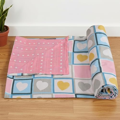 FRESH FROM LOOM غطاء لحاف مفرد قابل للعكس من قماش المايكروفايبر القطني الفائق النعومة بحجم سرير مفرد / غطاء لحاف / غطاء راجعي / غطاء بطانية / غطاء لحاف بسحاب، (60 × 90 بوصة، عبوة من 1) - Image 2