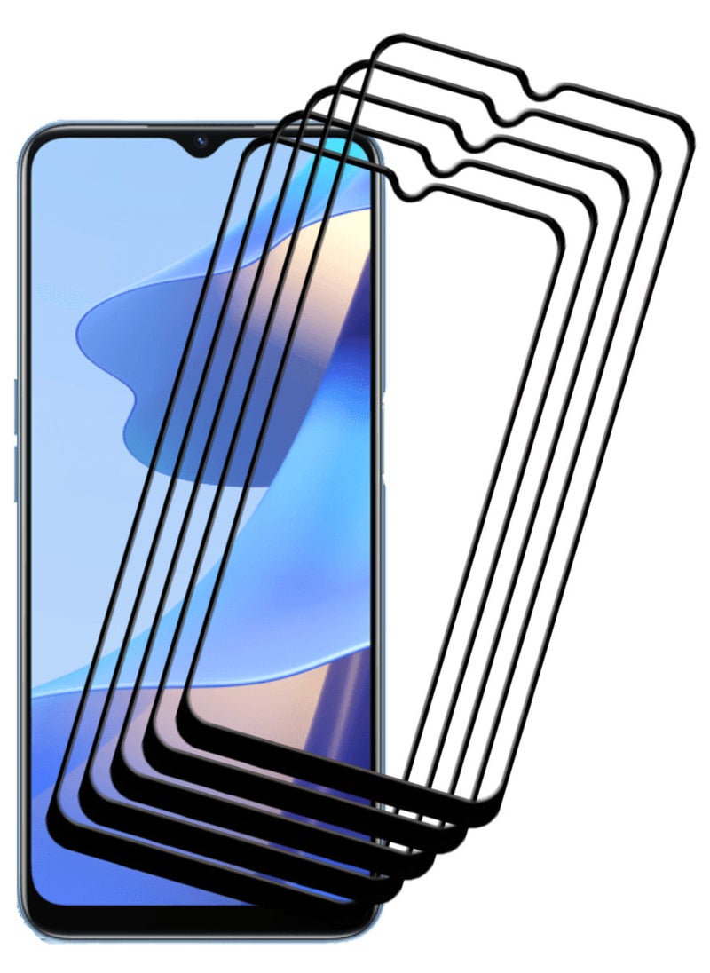 ACLIX 5 Pieces Antistatic ESD Dustproof Premium Quality High Definition Tempered Glass Screen Protector Designed For Oppo A16 - Image 1