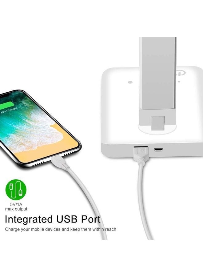 Captaintech LED Desk Lamp with Wireless Charger White - Image 2