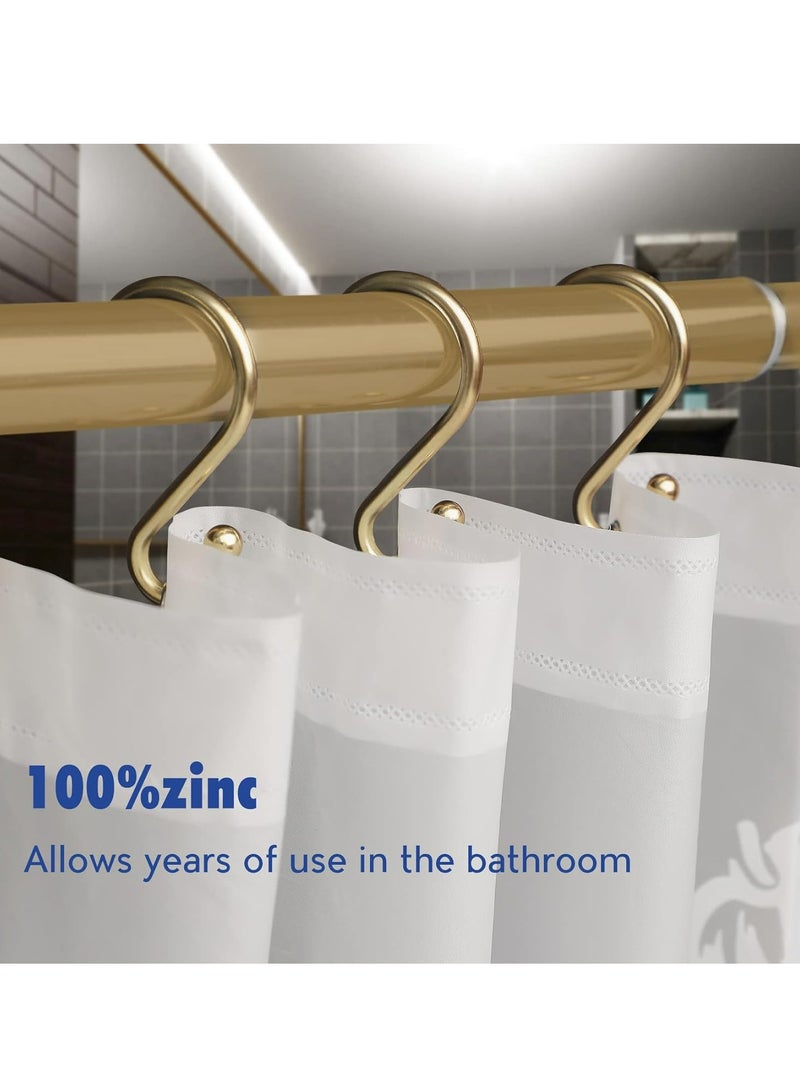Loquat Metal Heavy Duty Shower Curtain S Shaped Hooks Hangers for Shower Curtains, Kitchen Clothing, Towels, etc. - Image 2
