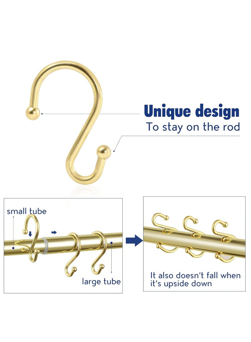Loquat Metal Heavy Duty Shower Curtain S Shaped Hooks Hangers for Shower Curtains, Kitchen Clothing, Towels, etc. - Image 4