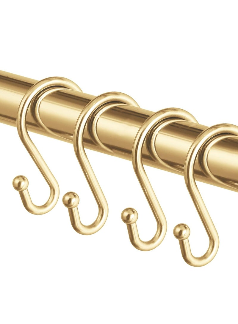 Loquat Metal Heavy Duty Shower Curtain S Shaped Hooks Hangers for Shower Curtains, Kitchen Clothing, Towels, etc. - Image 1