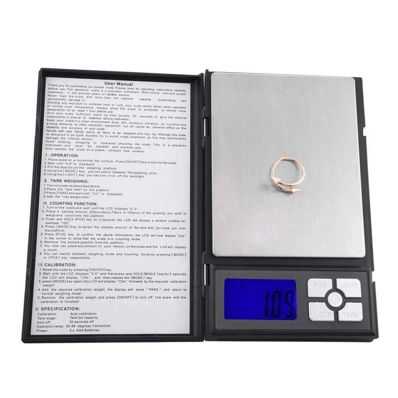 Dayish Digital Pocket Scale with 001g Accuracy Small Weight Machine with Low battery Overload Indicator Gold Weight Machine Ideal for Gold Silver Ornaments Kitchen Jewellery Capacity 600g - Image 2