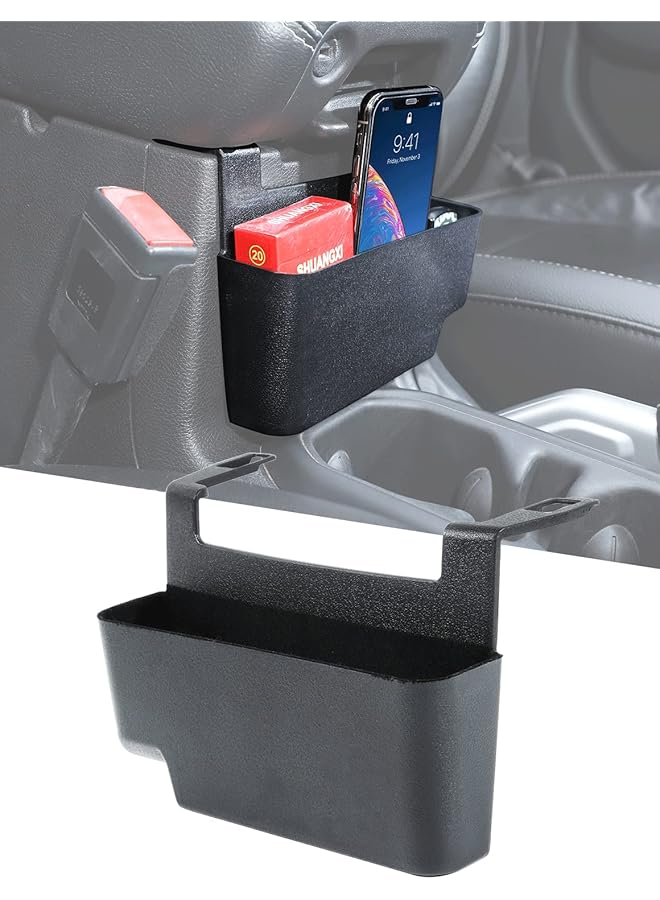 Center Console Hanging Storage Organizer, Armrest Abs Tray For 2018-2024 Jeep Wrangler Jl Jlu 4Xe And Jeep Gladiator Jt, Interior Accessories, Black - Image 1