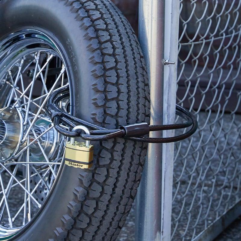 Master Lock 78DPF Heavy Duty Looped End Cable, 6 Feet Braided Steel, 3/8-inch Diameter, Smoke - Image 4