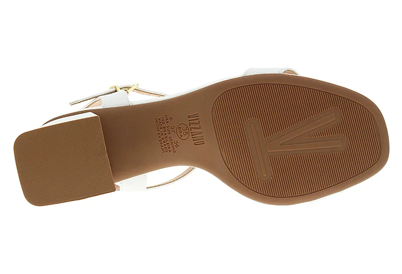 VIZZANO Vizzano Ladies Mid Heel Sandals White 99 | Made In Brazil