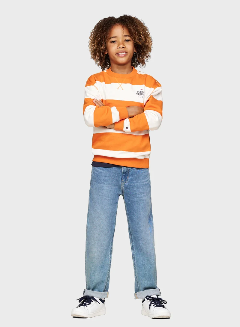 TOMMY HILFIGER Kids Striped Sweatshirts