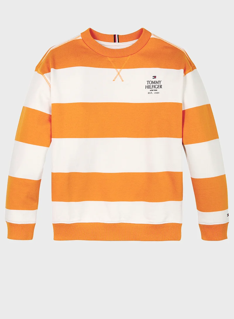 TOMMY HILFIGER Kids Striped Sweatshirts