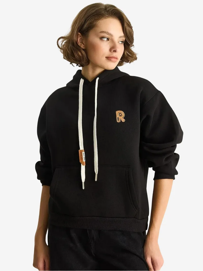 بيانكو لوتشي سويت شيرت بغطاء رأس مطرز من لوكسي