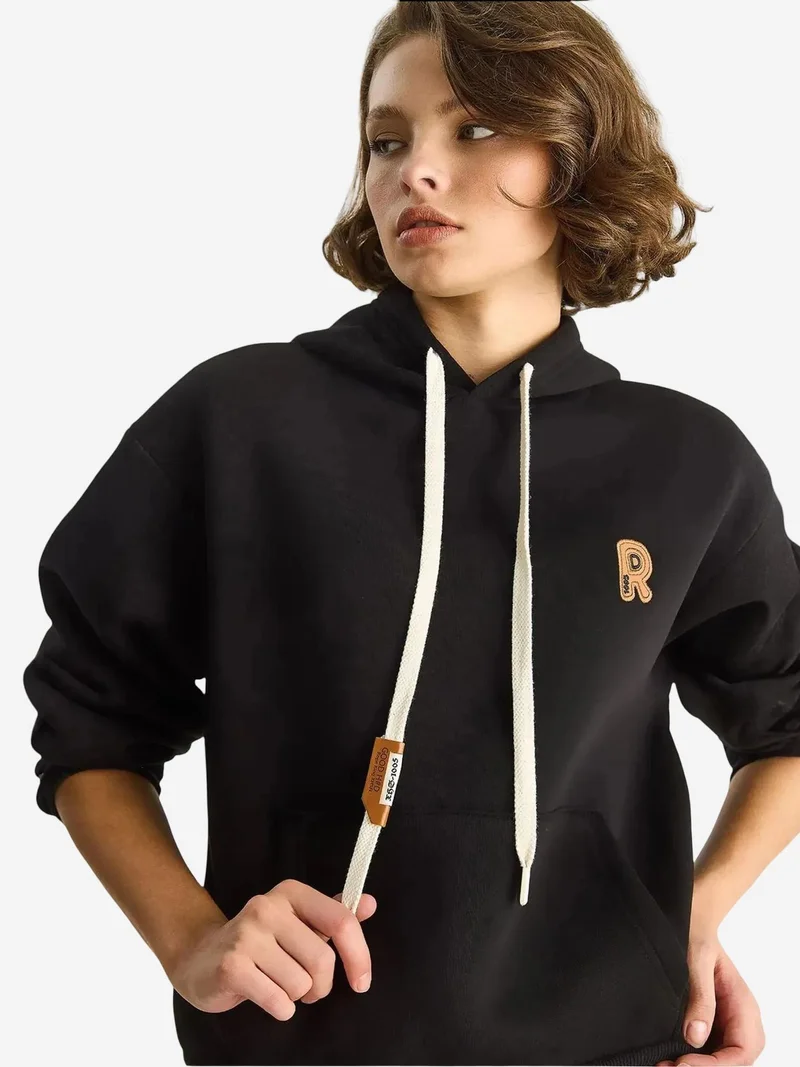 LUCCI Embroidered Hooded Sweatshirt